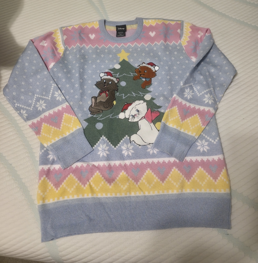 Boxlunch Aristocats Christmas Sweater Nwot